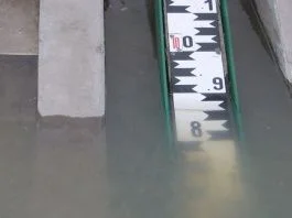 Középen a vízmérce