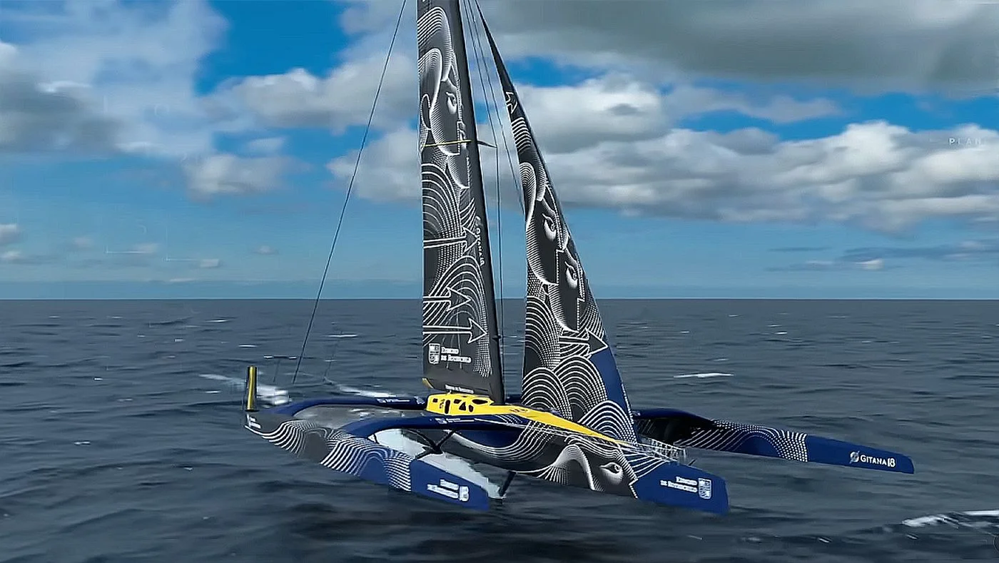 Veszélyben az új földkerülő rekord - Vízre szállt a Gitana 18 trimarán | HAJOZAS.HU
