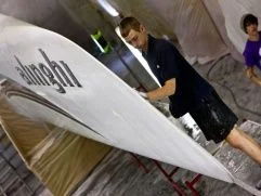 Lehullt a lepel az Alinghi katamaránjáról