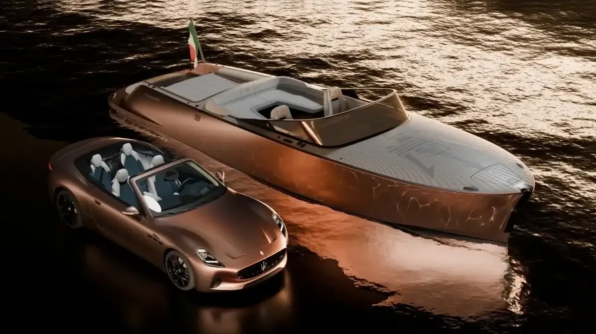 Elektromos Maserati: a Tridente motoros jacht